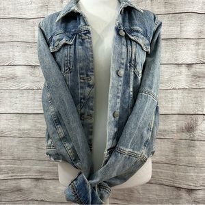 Free People Distressed Jean jacket